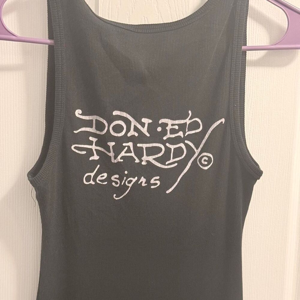 Ed-hardy Women's Black and Grey Dress - Picture 7 of 7
